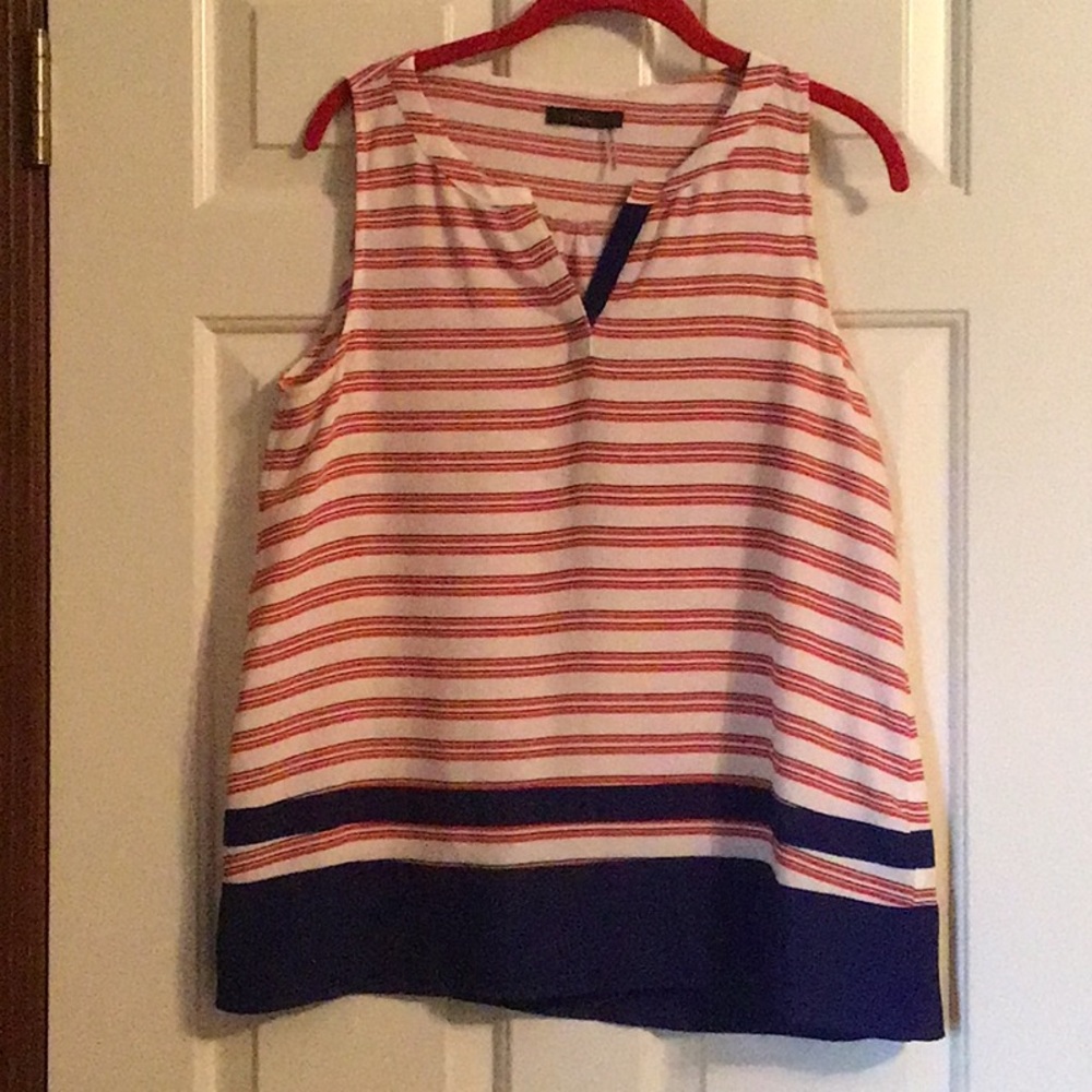 Striped Sleeveless Top - Multicolor